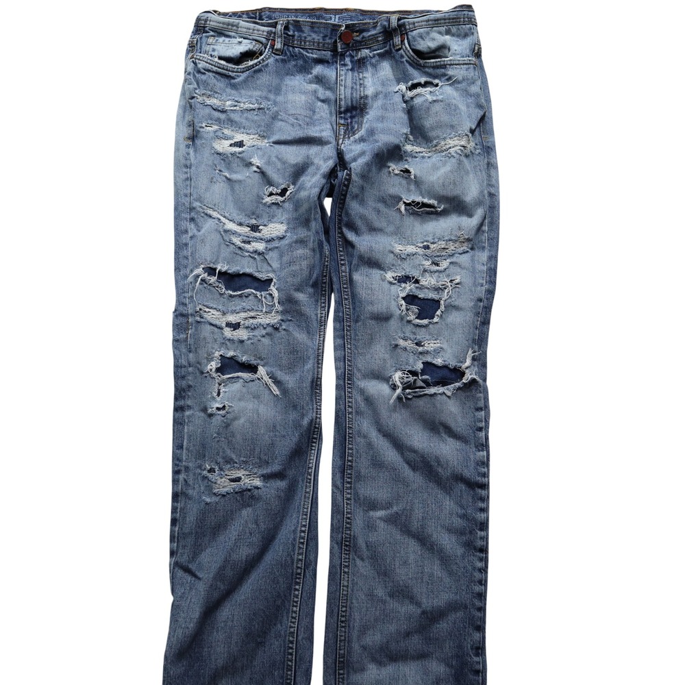Jordan Craig Raphael Jeans 36x34 Straight Distressed Blue Legacy Edition Denim